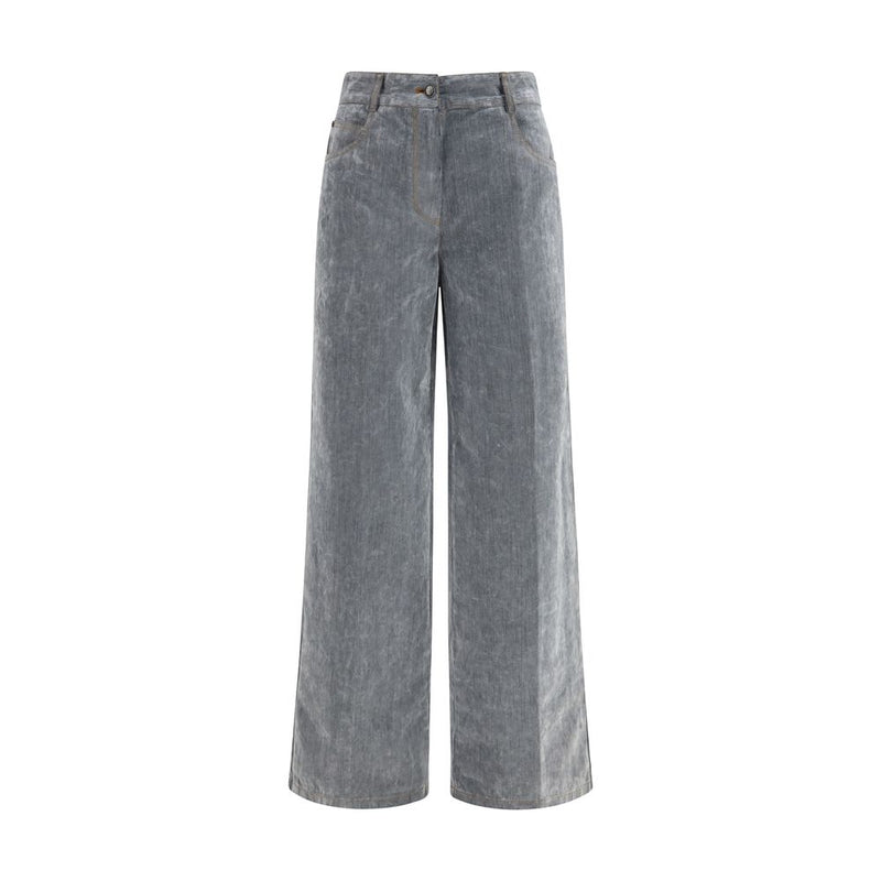 Forte_Forte Gray Cotton Jeans Denim