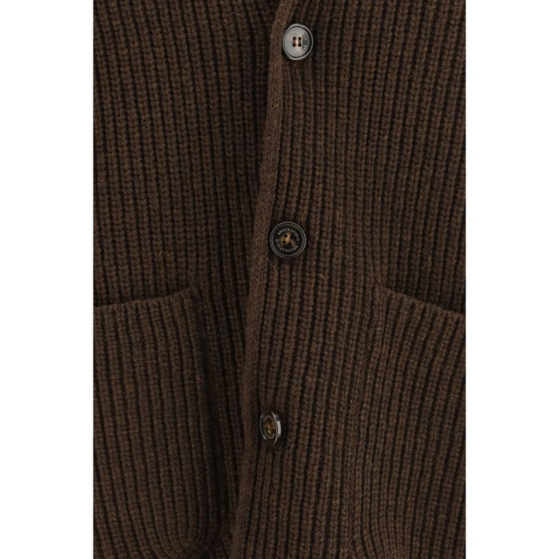 Brooksfield Brown Wool Oves Aries Full-Length Jacket