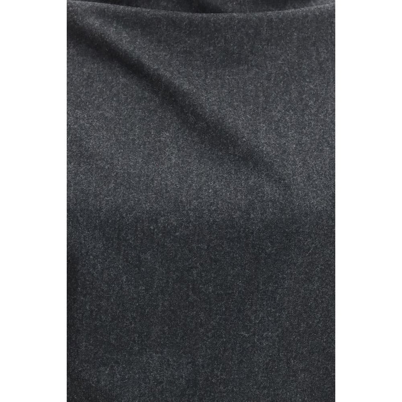 Khaite Gray Wool Oves Aries Blouse