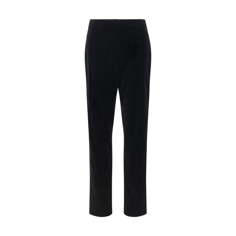 Khaite Black Cotton Casual Pants