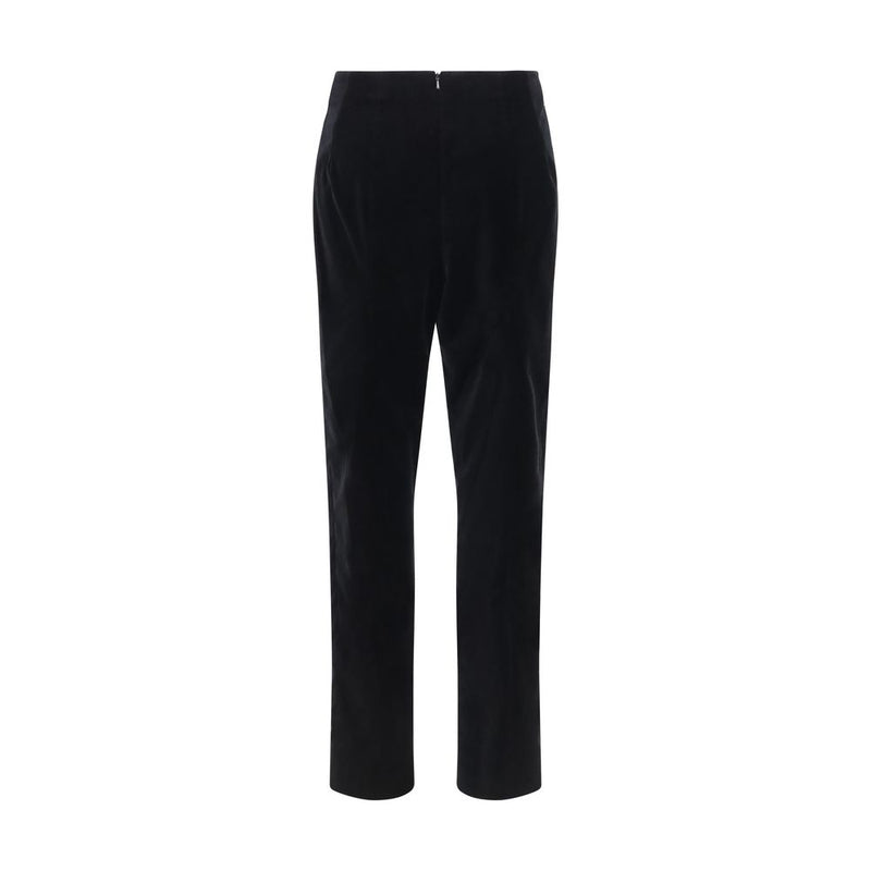 Khaite Black Cotton Casual Pants