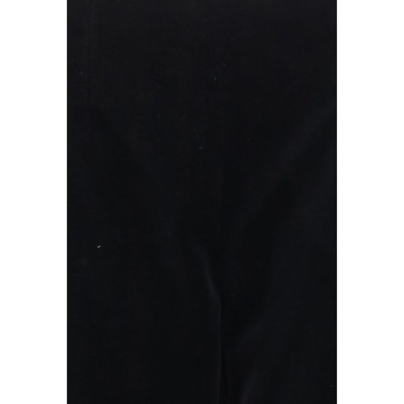 Khaite Black Cotton Casual Pants