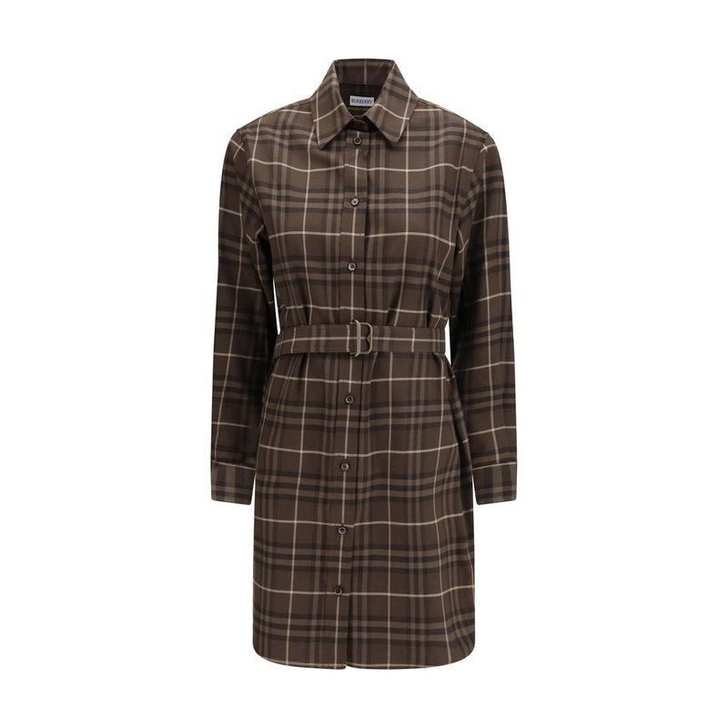 Burberry Brown Cotton Casual Dress