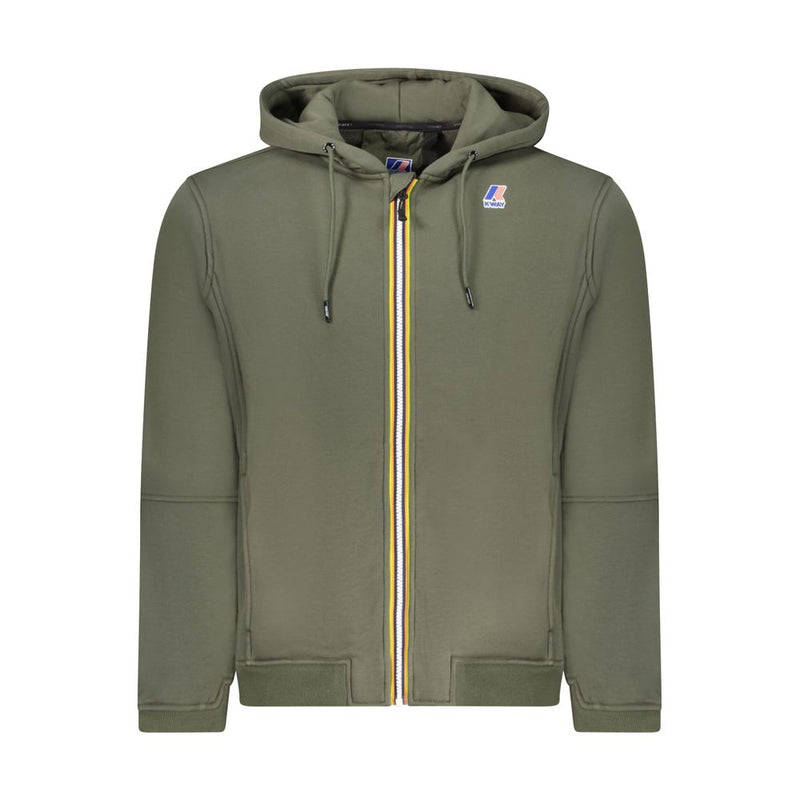 K-WAY Green Cotton Men Sweater