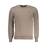 K-WAY Brown Wool Men Sweater