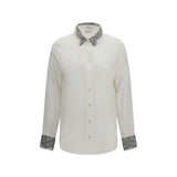 Alexander McQueen White Silk Dress Shirt