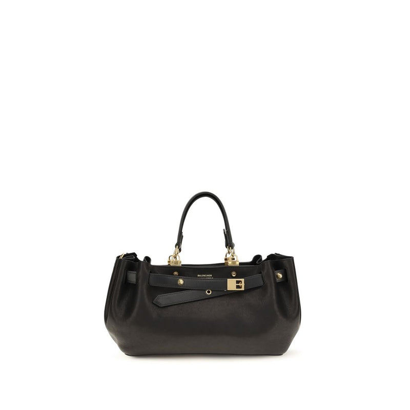 Balenciaga Black Calf Leather Bos Taurus Shoulder Bag