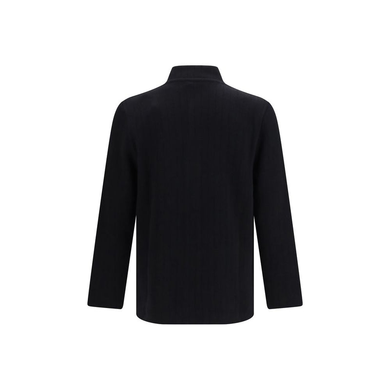 Lardini Black Wool Oves Aries Full-Length Jacket