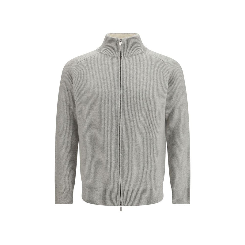 Lardini Gray Wool Oves Aries Sweatshirt