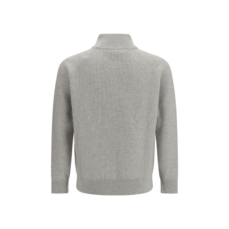 Lardini Gray Wool Oves Aries Sweatshirt