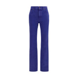 Chloé Blue Cotton Straight-Leg Jeans
