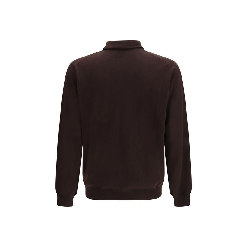 Lardini Brown Wool Oves Aries Sweatshirt