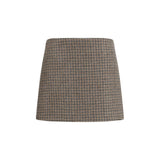P.A.R.O.S.H. Brown Wool Oves Aries Mini Skirt