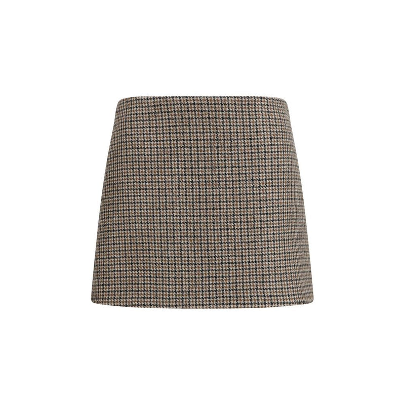 P.A.R.O.S.H. Brown Wool Oves Aries Mini Skirt