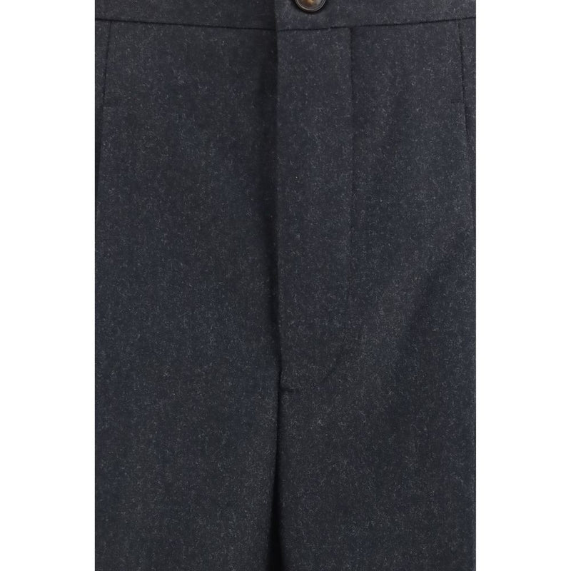 Umit Benan Gray Wool Oves Aries Dress Pants