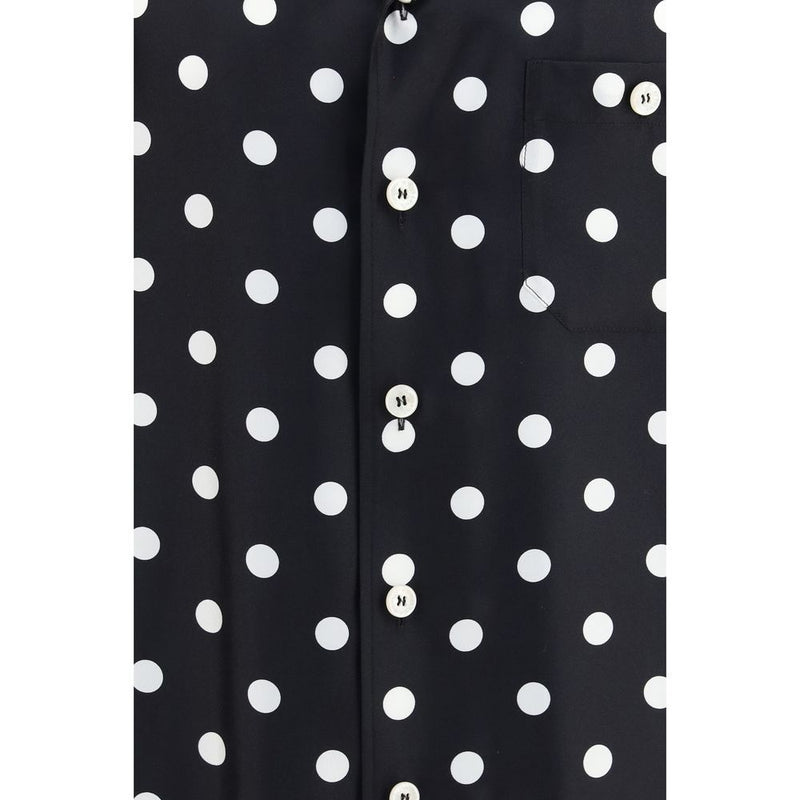 Dolce & Gabbana Black Silk Shortsleeve Shirt
