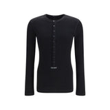 Dolce & Gabbana Black Cotton Long Sleeve T-Shirt