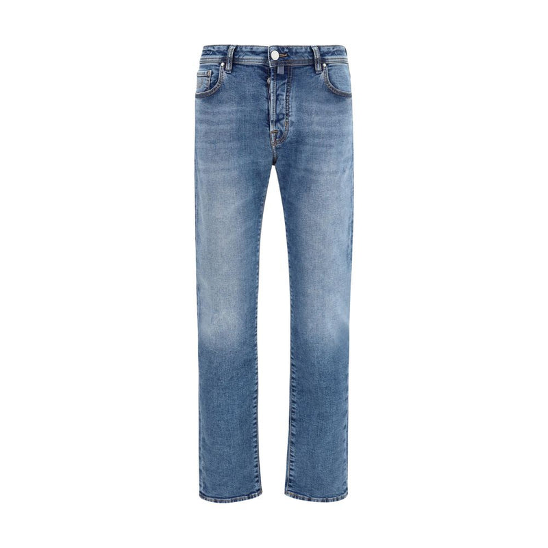 Jacob Cohen Blue Cotton Slim Fit Jeans