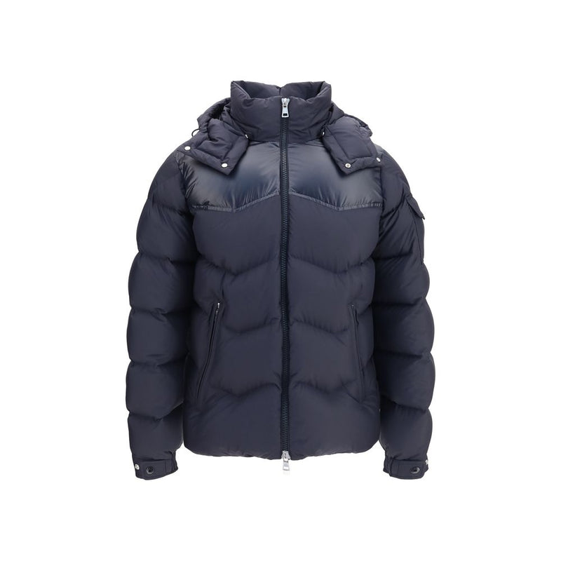 Moncler Blue Goose Down Full-Length Jacket