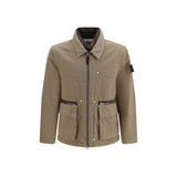 Stone Island Brown Cotton Full-Length Jacket