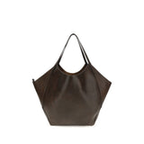 Brunello Cucinelli Brown Calf Leather Bos Taurus Handbag