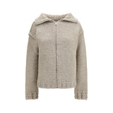 Prada Gray Wool Oves Aries Cardigan