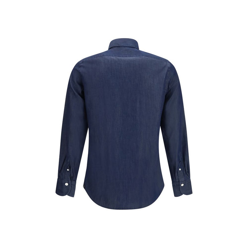 Finamore Blue Denim Shirt