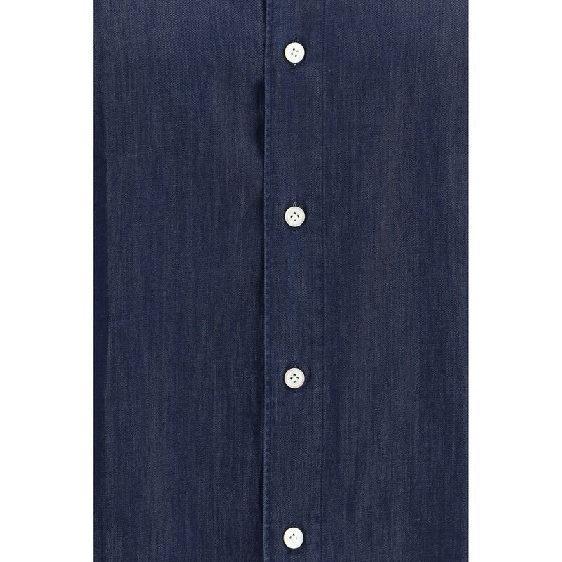 Finamore Blue Denim Shirt