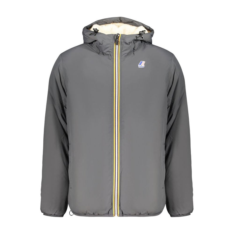 K-WAY Grey Polyamide Men's Jacket
