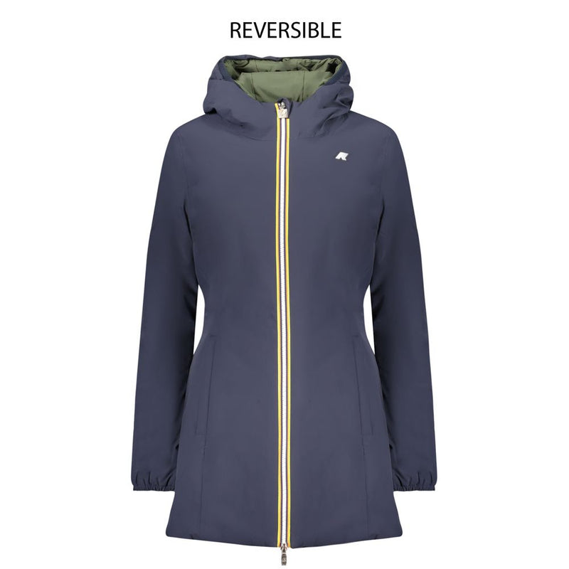 K-WAY Blue Nylon Women's Jacket