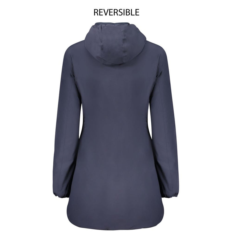 K-WAY Blue Nylon Women's Jacket