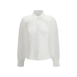 Forte_Forte White Polyester Shirt