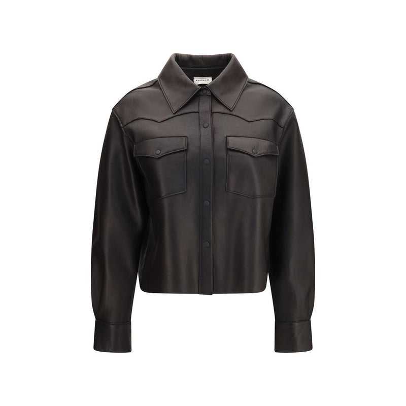 P.A.R.O.S.H. Black Lamb Leather Leather Jacket