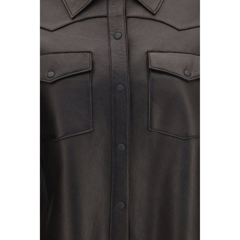 P.A.R.O.S.H. Black Lamb Leather Leather Jacket