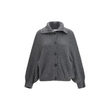 Brunello Cucinelli Gray Cashmere Cardigan