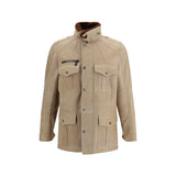 Brunello Cucinelli Beige Lambskin Full-Length Jacket