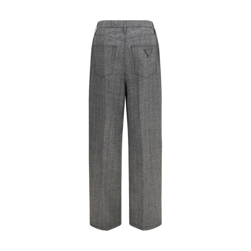 Prada Gray Wool Oves Aries Casual Pants