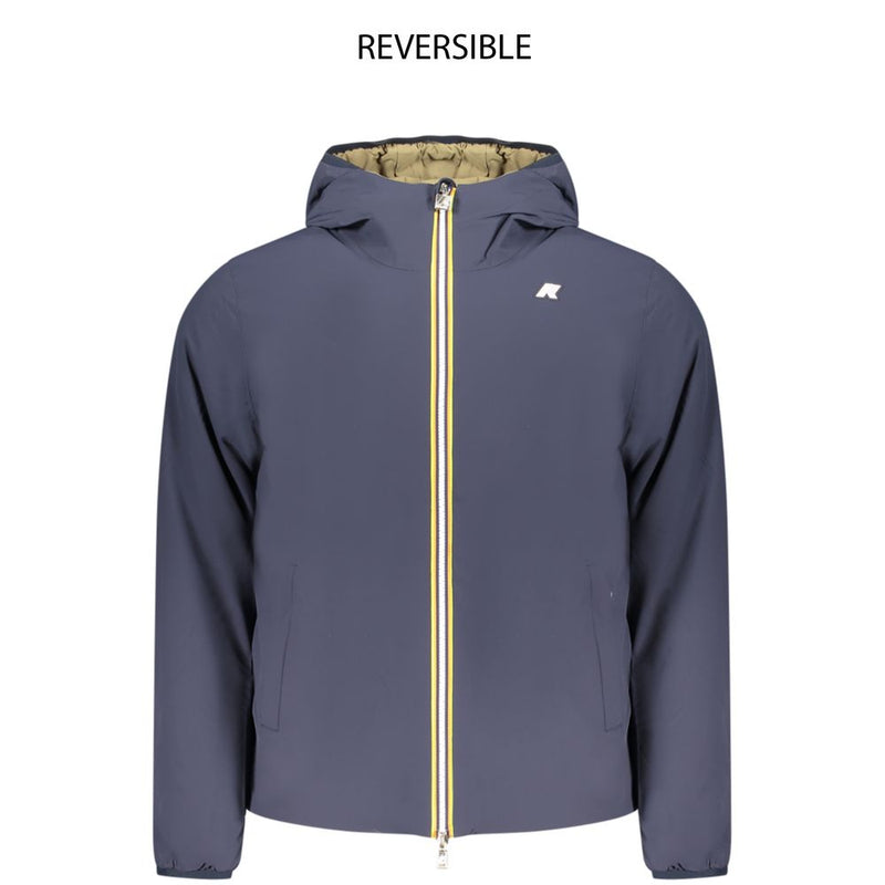 K-WAY Blue Nylon Men's Jacket