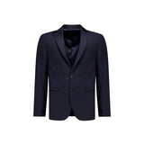 Autore Blue Wool Full-Length Jacket