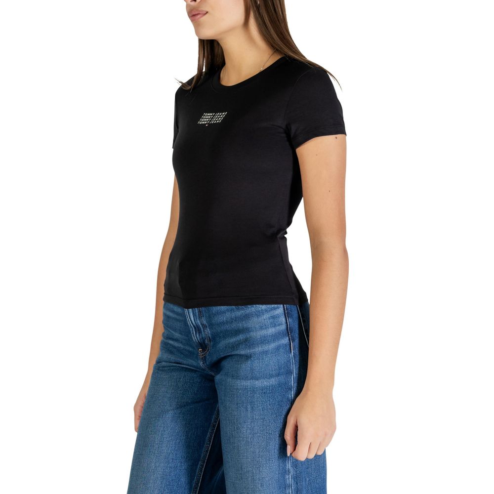 Tommy Hilfiger Jeans Black Recycled Cotton T-Shirt