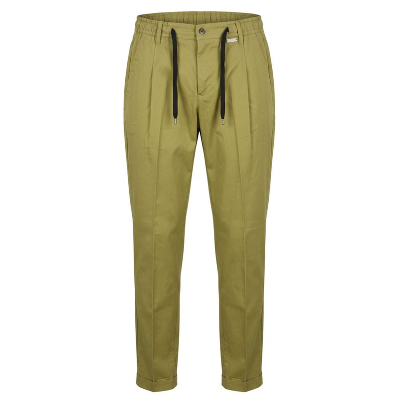 Baldinini Trend Green Cotton Men Pants