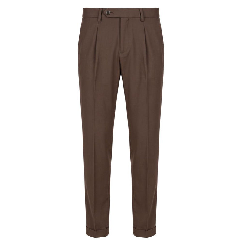 Baldinini Trend Brown Viscose Men Pants