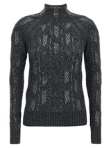 Ermanno Scervino Gray Virgin Wool Cardigan