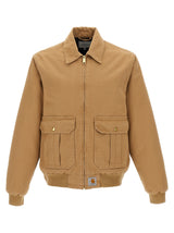 Carhartt Wip Beige Cotton Full-Length Jacket