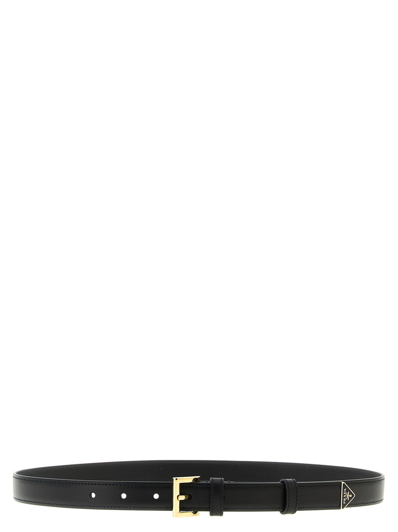 Prada Black Calfskin Regular Belt