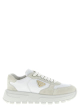 Prada White Polyamide Athletic Sneakers