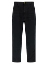 Carhartt Wip Black Organic Cotton Straight-Leg Jeans
