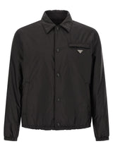 Prada Black Recycled Polyamide Full-Length Jacket