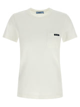Prada White Cotton T-Shirt for Women