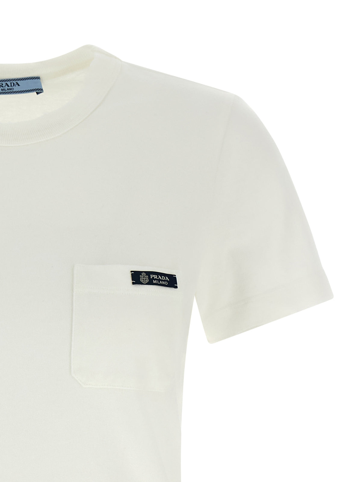 Prada White Cotton T-Shirt for Women